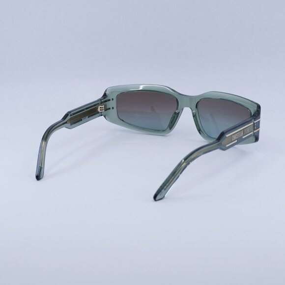 ?️ New Dior DIORSIGNATURE S9U 55F2 Sunglasses - Shiny Green Frame